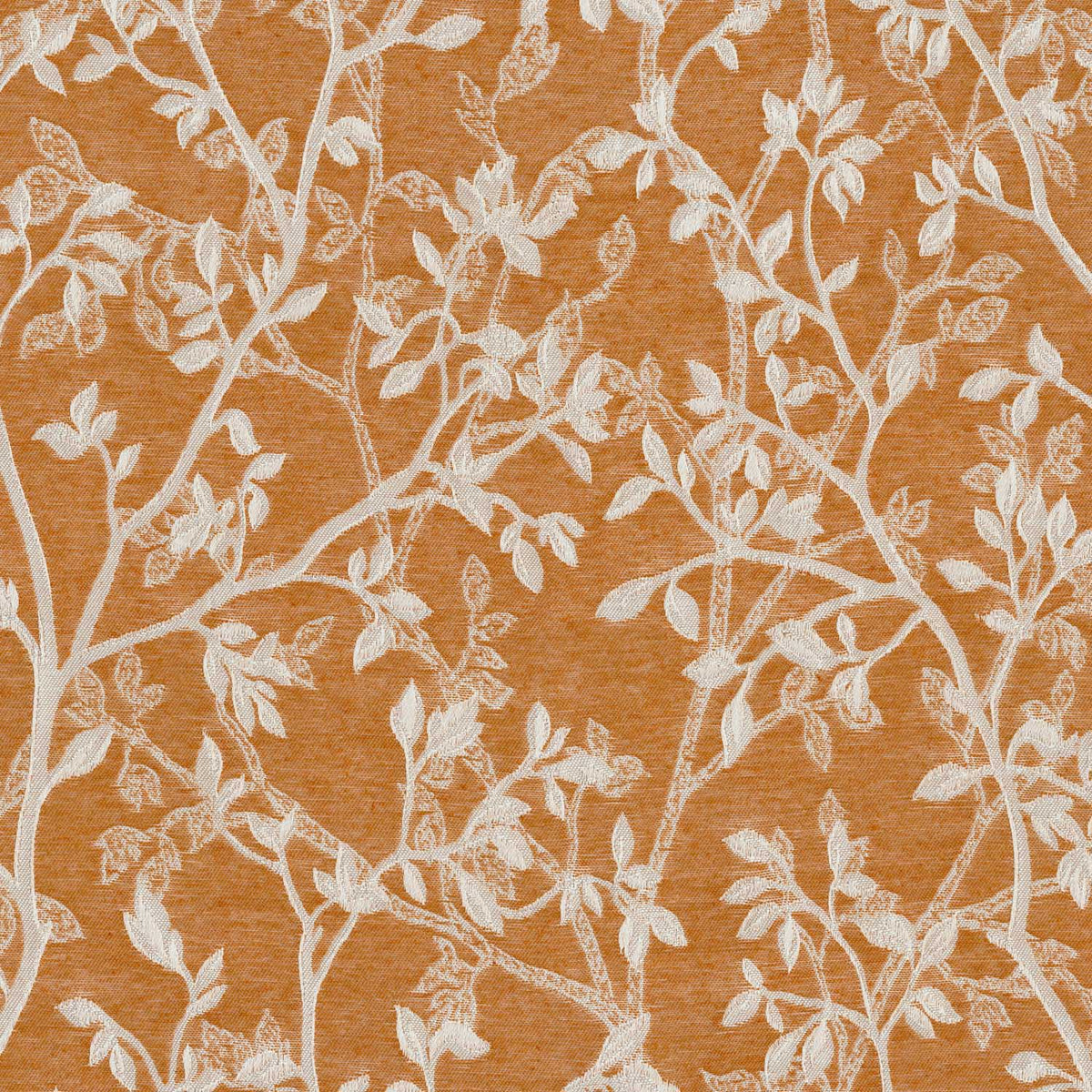 BSL ORANGE LEAF CURTAIN FABRIC