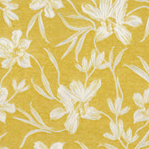 BSL YELLOW FLORAL CURTAIN FABRIC