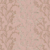 AROMA PINK LEAF CURTAIN FABRIC