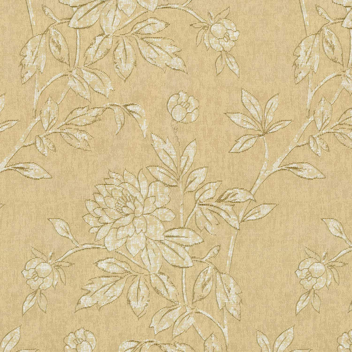 TWITTER BEIGE FLORAL CURTAIN FABRIC