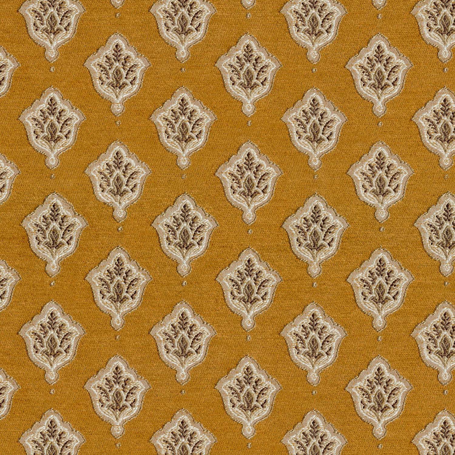 FSTV GOLD FLORAL SOFA FABRIC