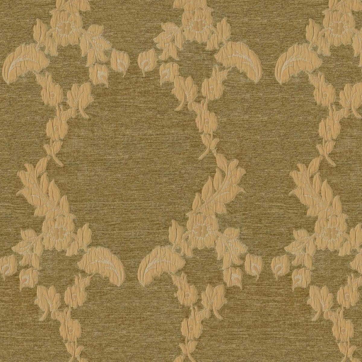 AZT BROWN FLORAL SOFA FABRIC