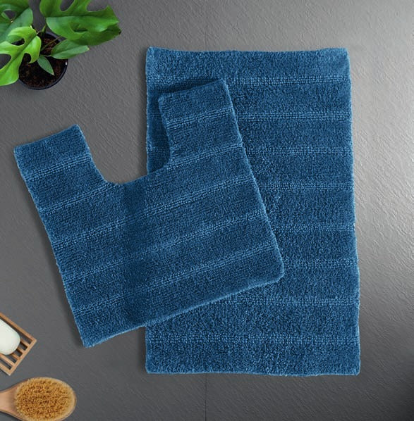 MUSHY BLUE BATHMAT 2PC SET