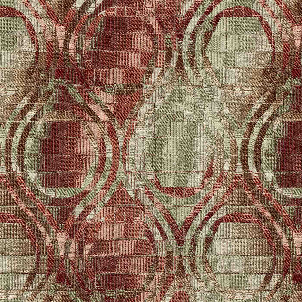 BRONZO RED MODERN SOFA FABRIC