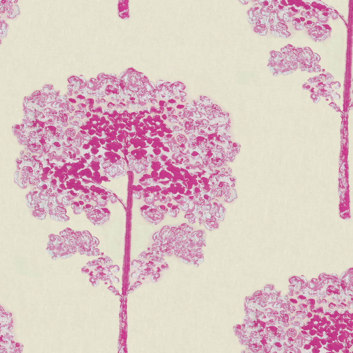 EDT PINK TREE CARICATURE CURTAIN FABRIC