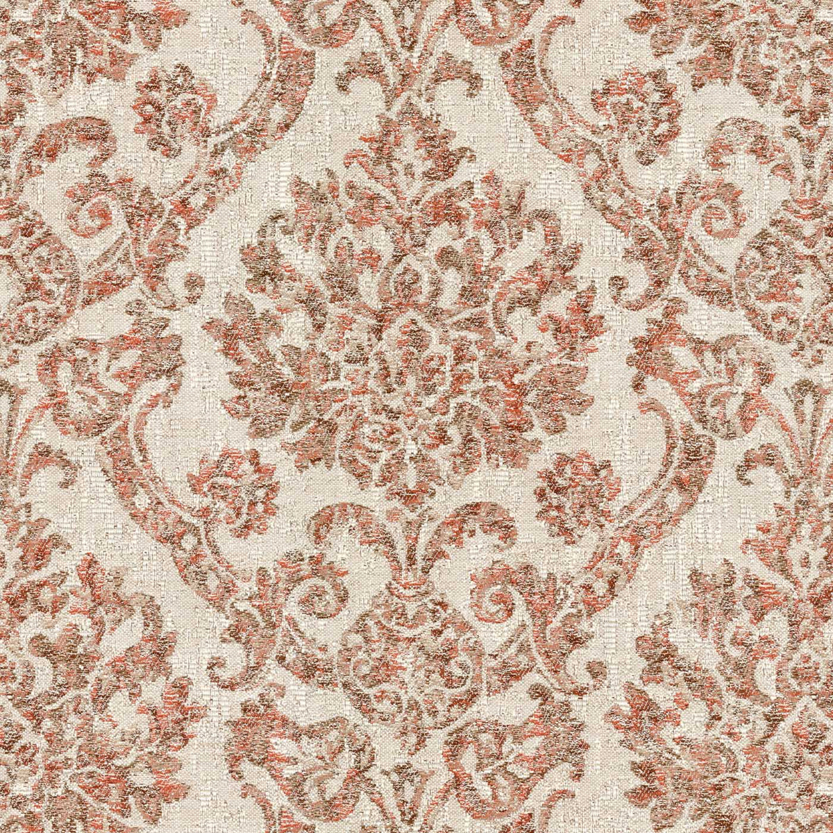 DSM ORANGE FLORAL SOFA FABRIC