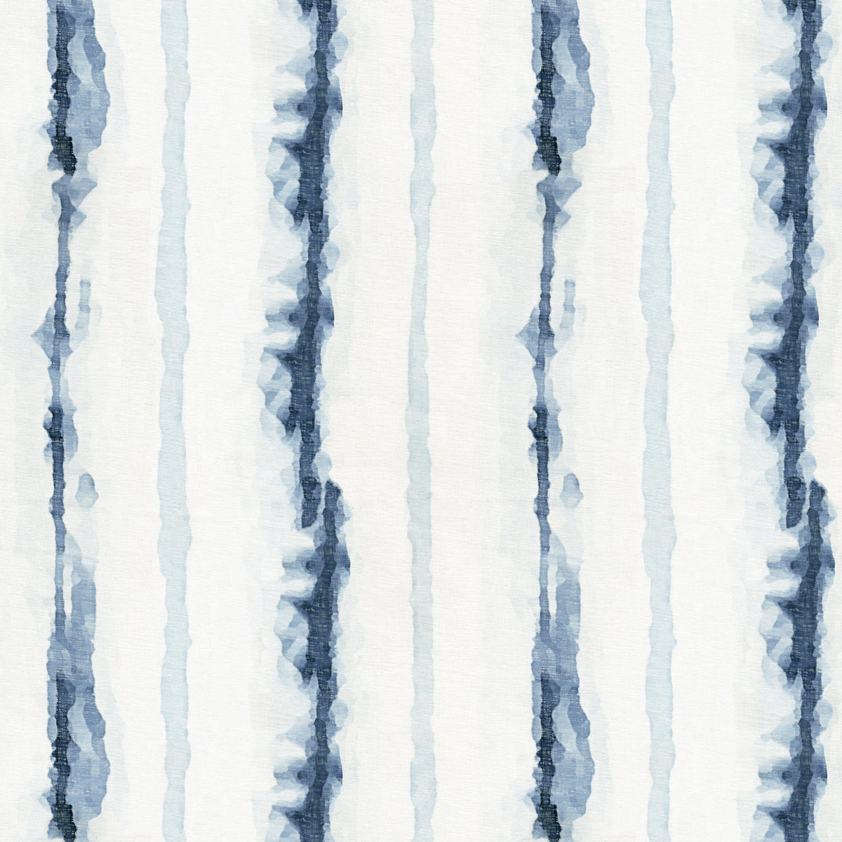 SMUDGE AZURE BLUE STRIPED SHEER FABRIC