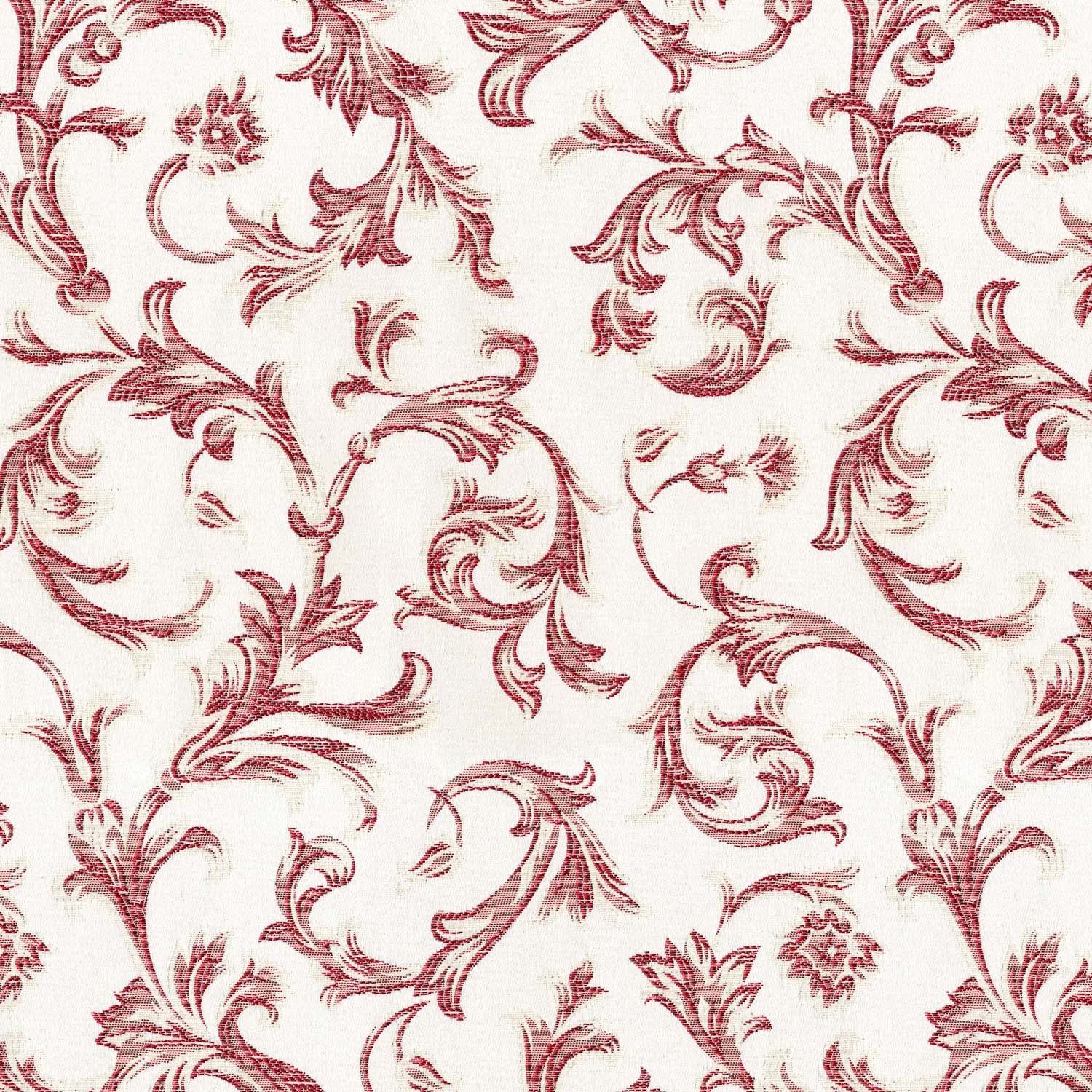 HANDFULL MAROON FLORAL LEAF CURTAIN FABRIC