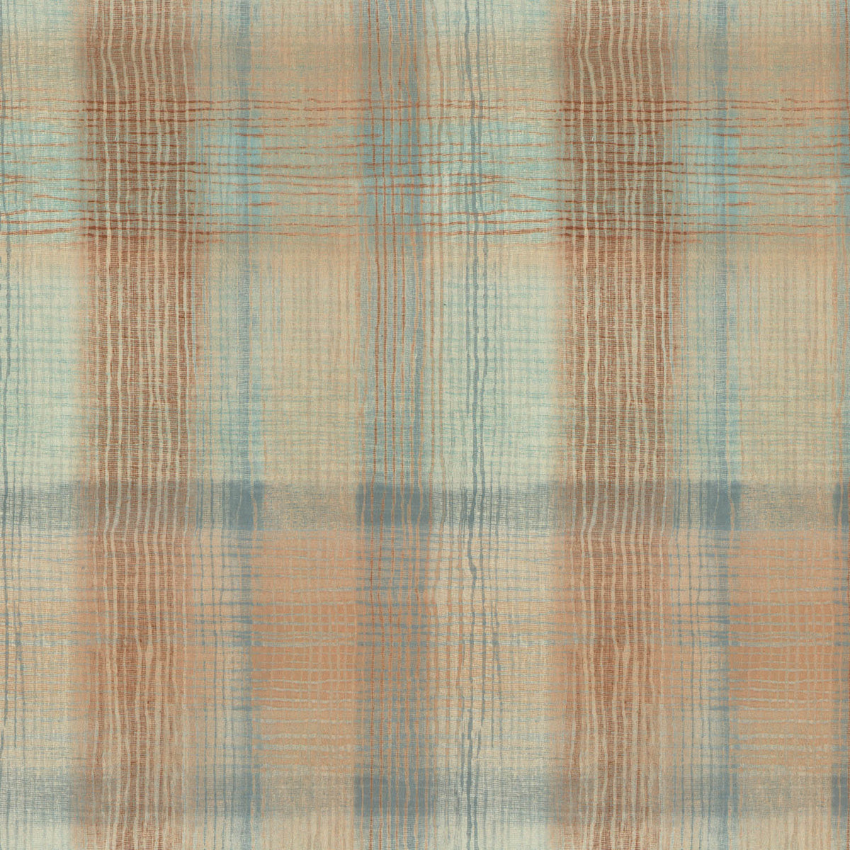 HELVETIA LARK BLUE CHECKED SOFA FABRIC