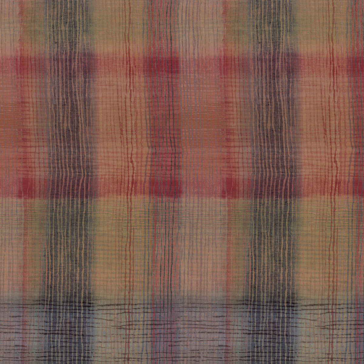 HELVETIA LARK BURGUNDY CHECKED SOFA FABRIC