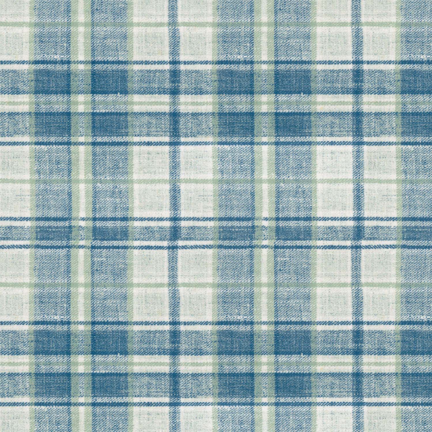 D BLUE GREEN VELVET CHECKED SOFA FABRIC