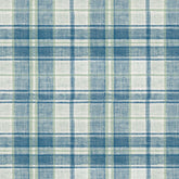 D BLUE GREEN VELVET CHECKED SOFA FABRIC